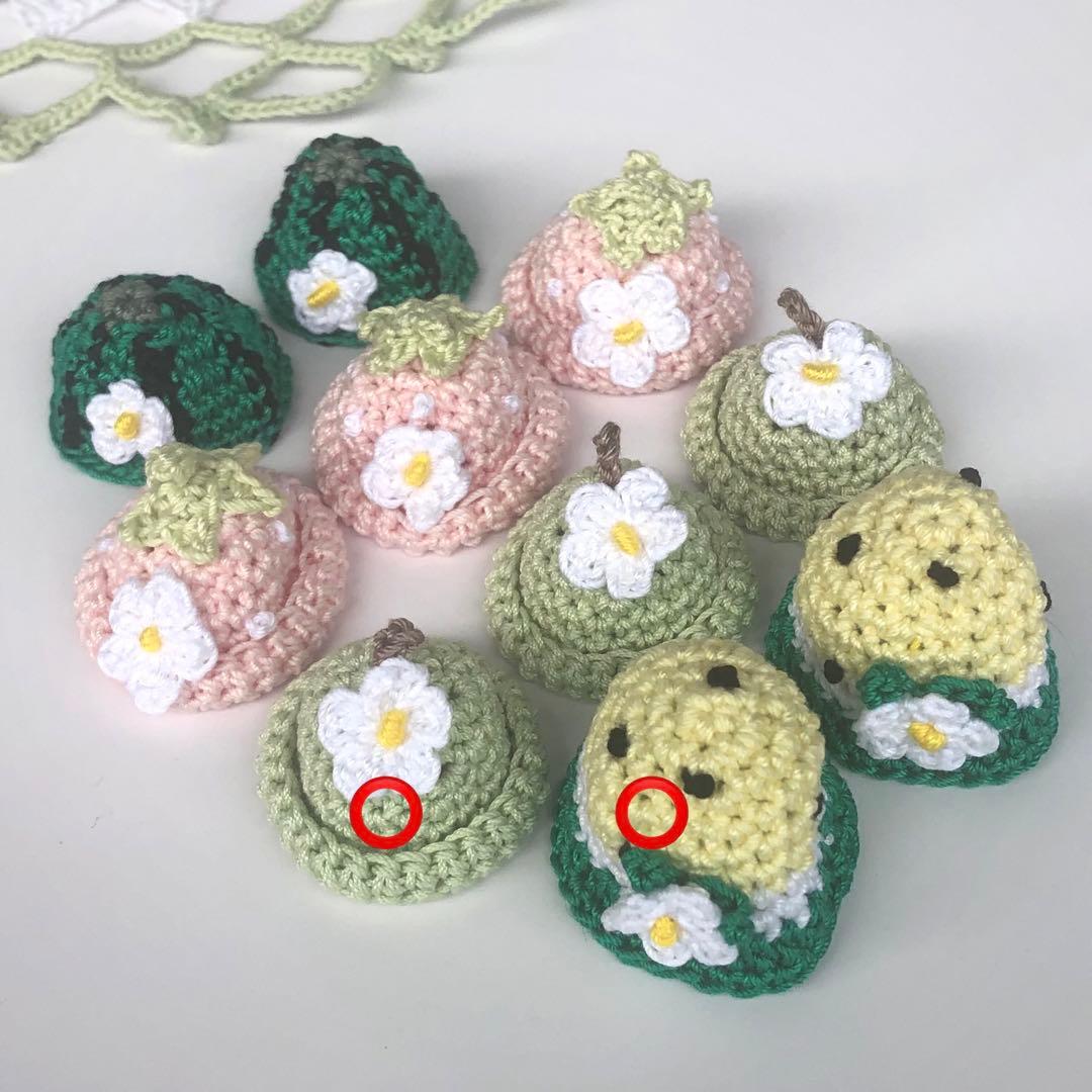 レイラのママ★ハンドメイドパーツ★かぎ針編み♪ミニ麦わら帽子