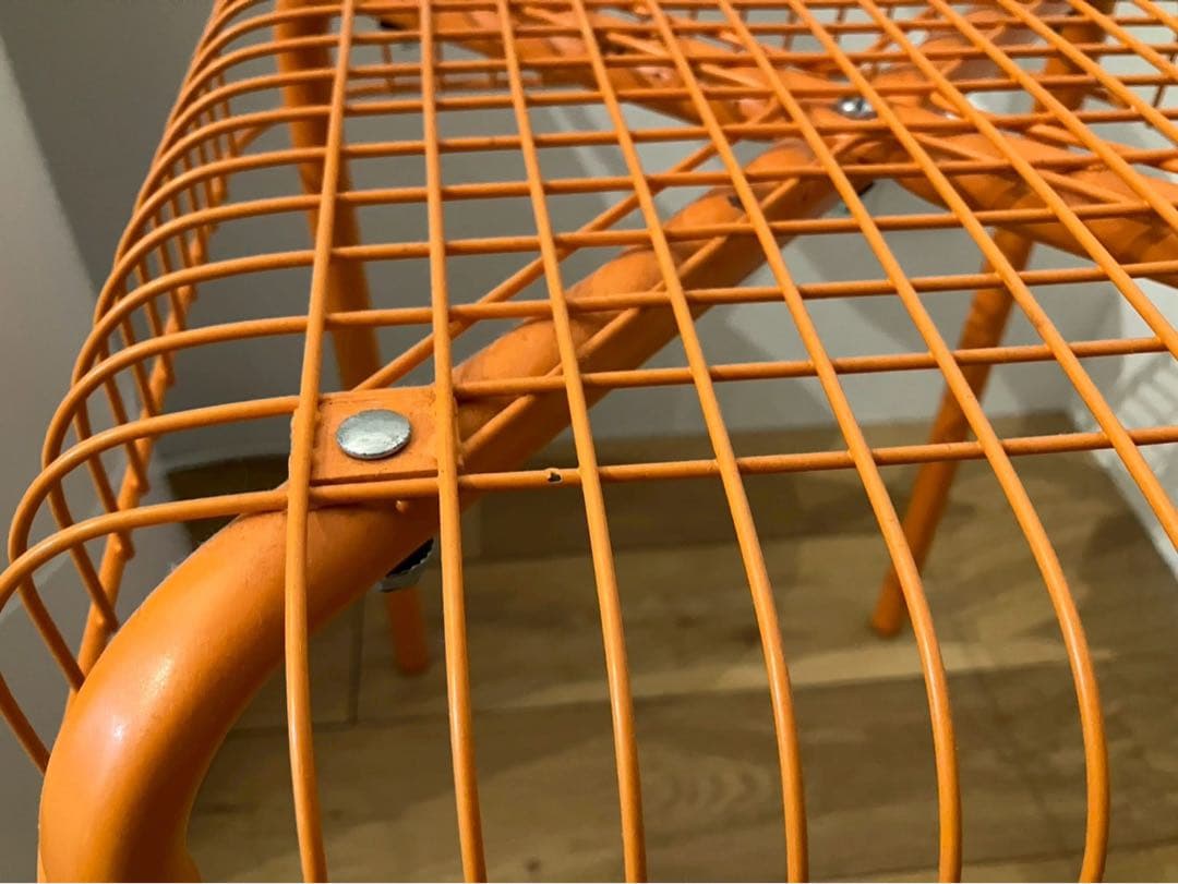 IKEA VÄSTERÖN オレンジ スツール