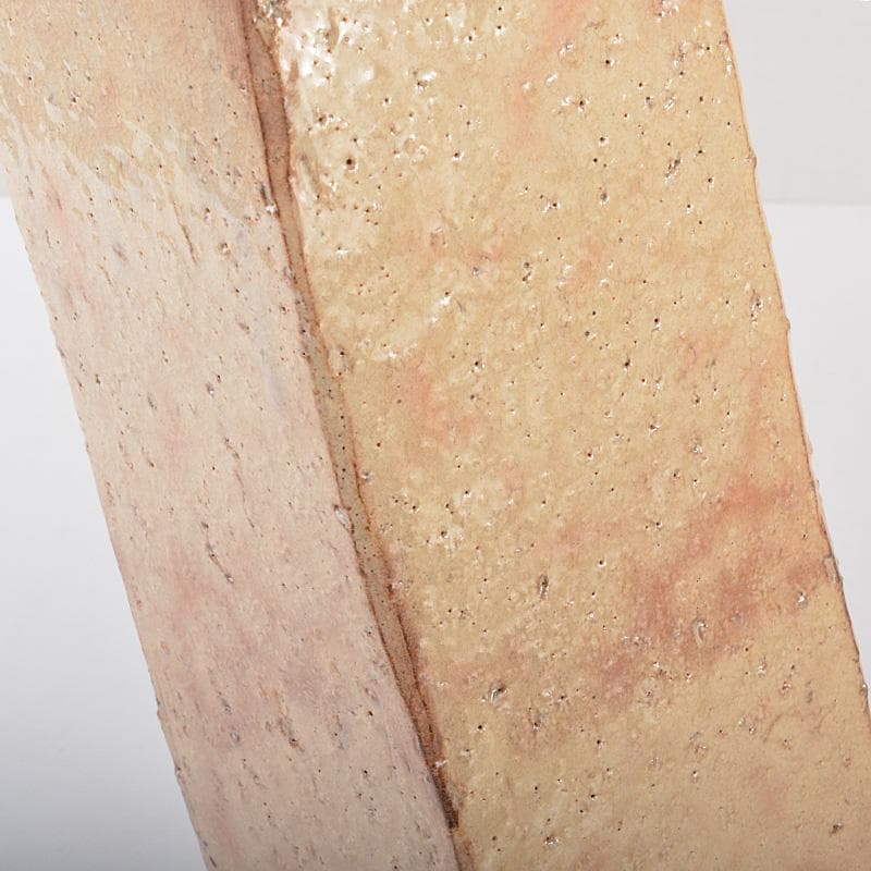 萩焼　十三代　田原陶兵衛作　菱花入　共布　共箱　V　R7158