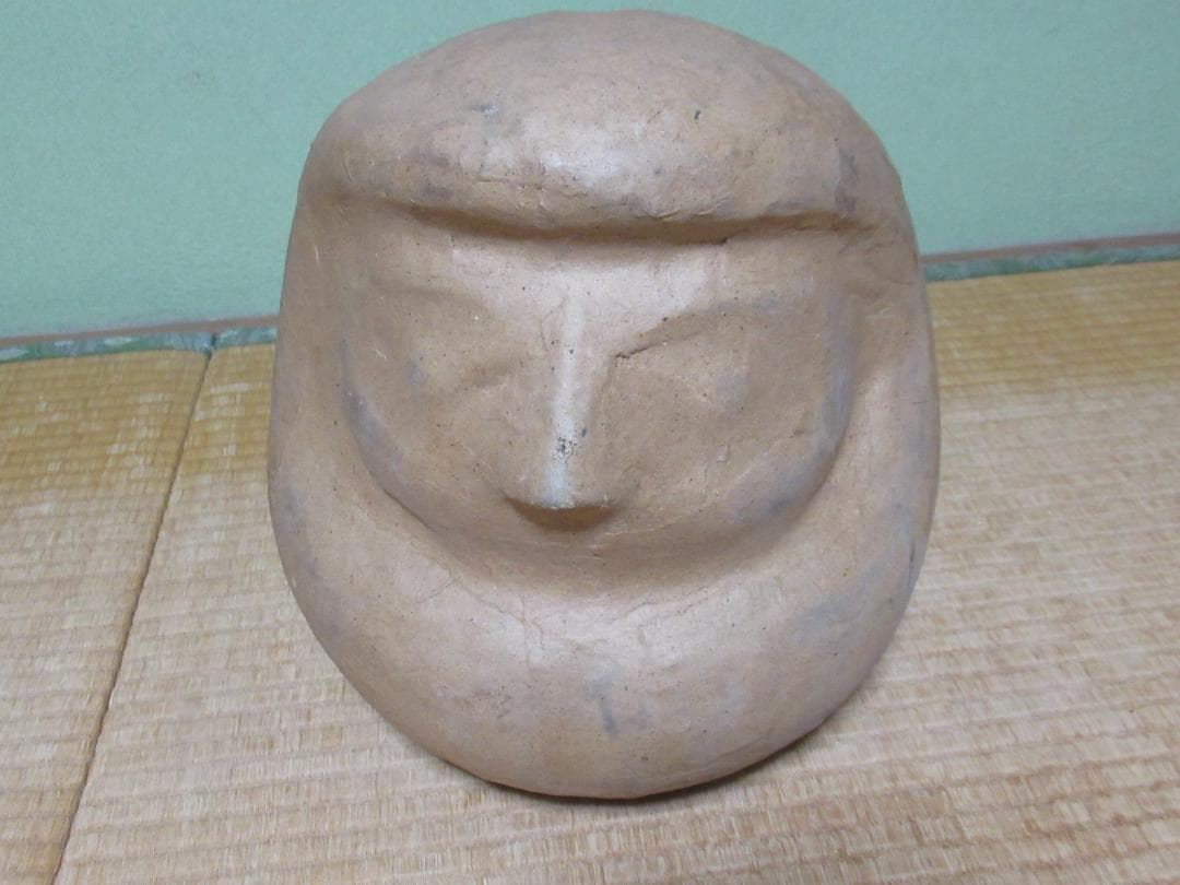 大正時代◆相州だるま/達磨 大だるま 張り子された状態 木製木型 高さ約38cm