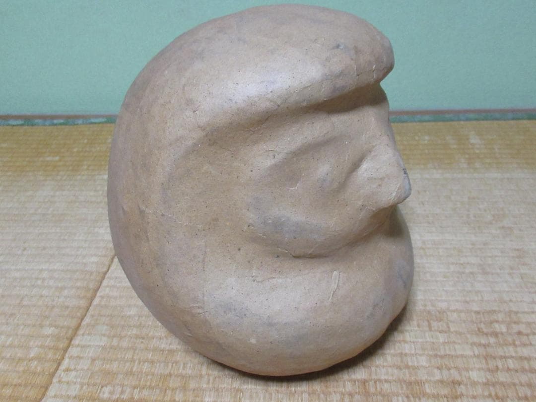 大正時代◆相州だるま/達磨 大だるま 張り子された状態 木製木型 高さ約38cm