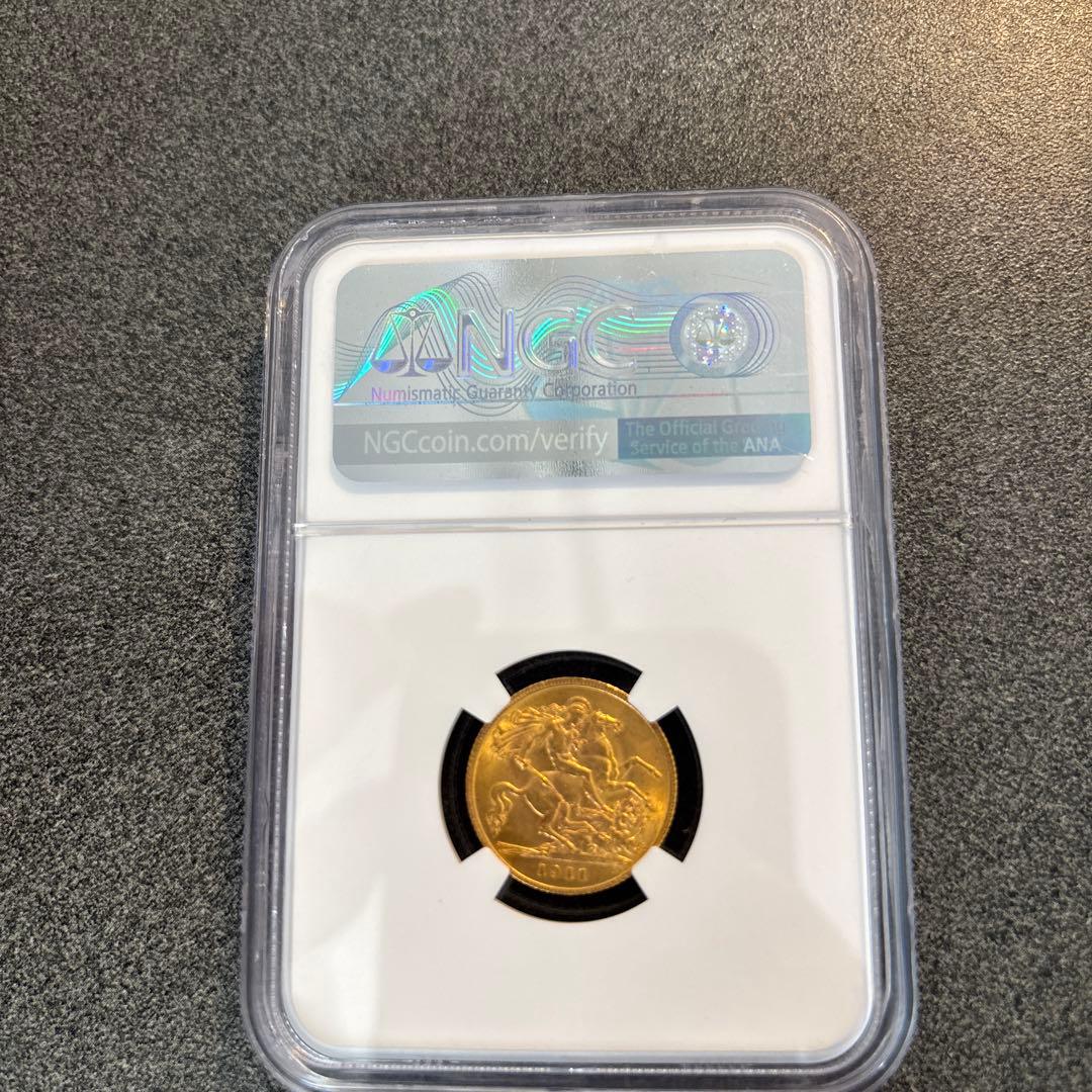 NGC ms64 1/2ソブリン 金貨　1911年