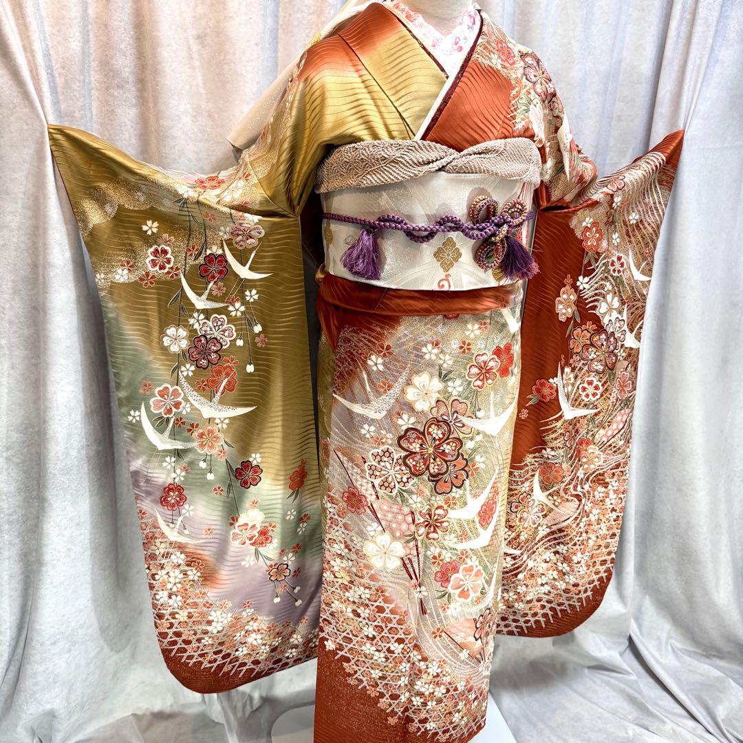 ❣️SALE❣️美品　振袖フルセット　正絹長襦袢　古典柄　153〜163