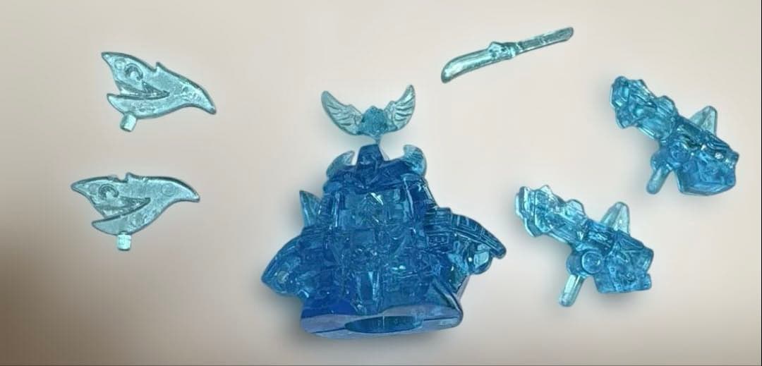 ガン消し　特大　農丸　プラ　クリアブルーSDガンダム　レア