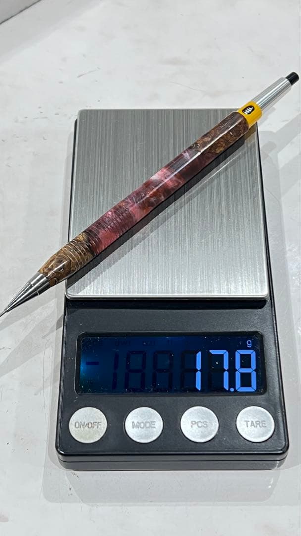 ぢゆ　pg5 ハイブリッドウッド9-9赤　六角軸　スリット加工