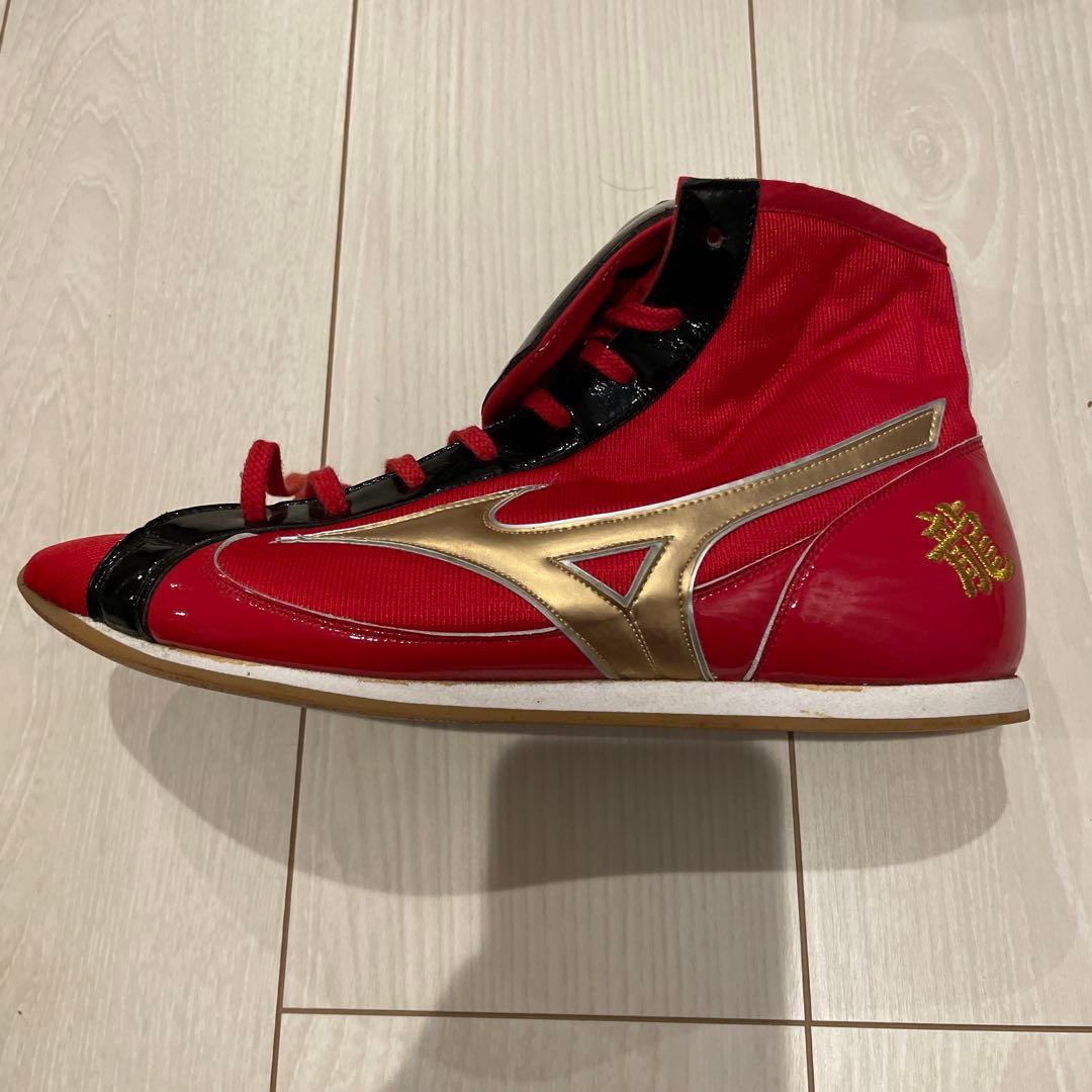 Mizuno ボクシングシューズ レッド/ゴールド　　サイズ27cm