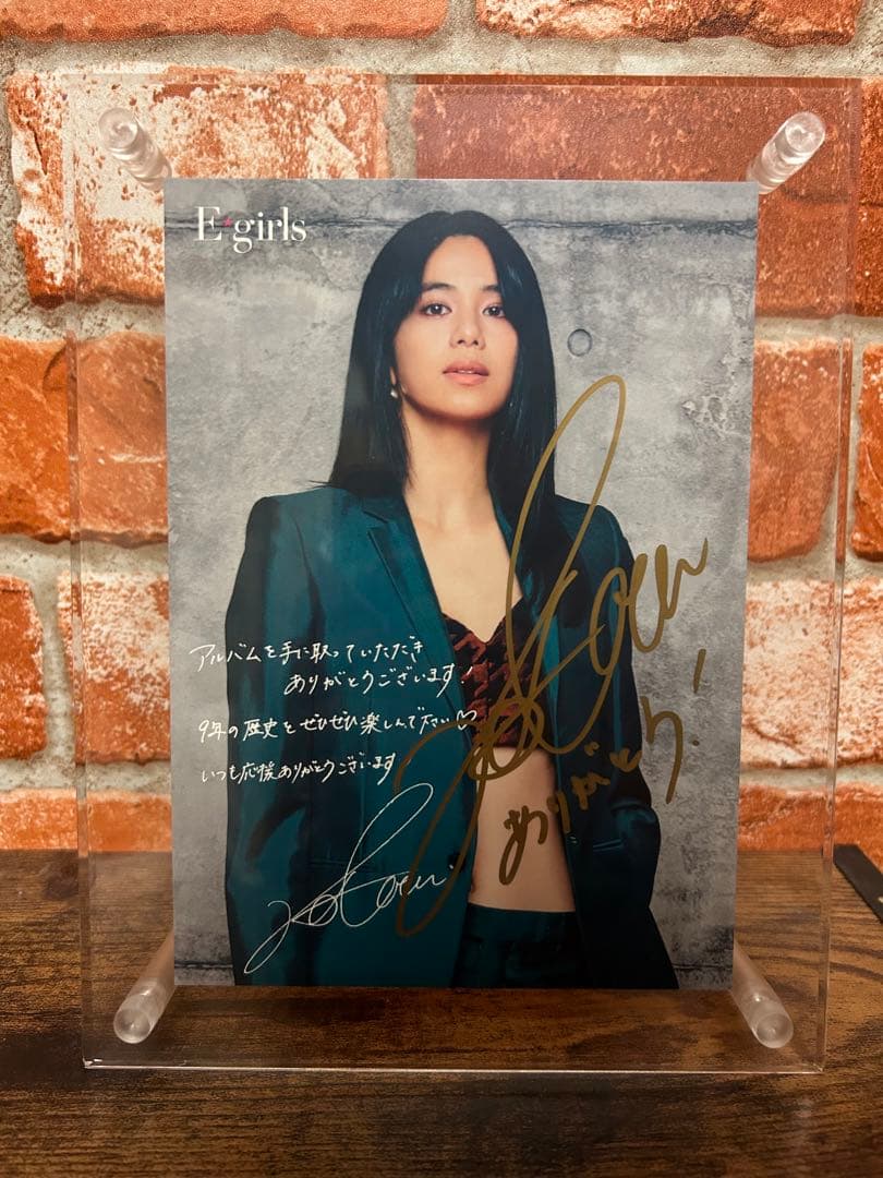 E-girls サイン入りポストカード　佐藤晴美