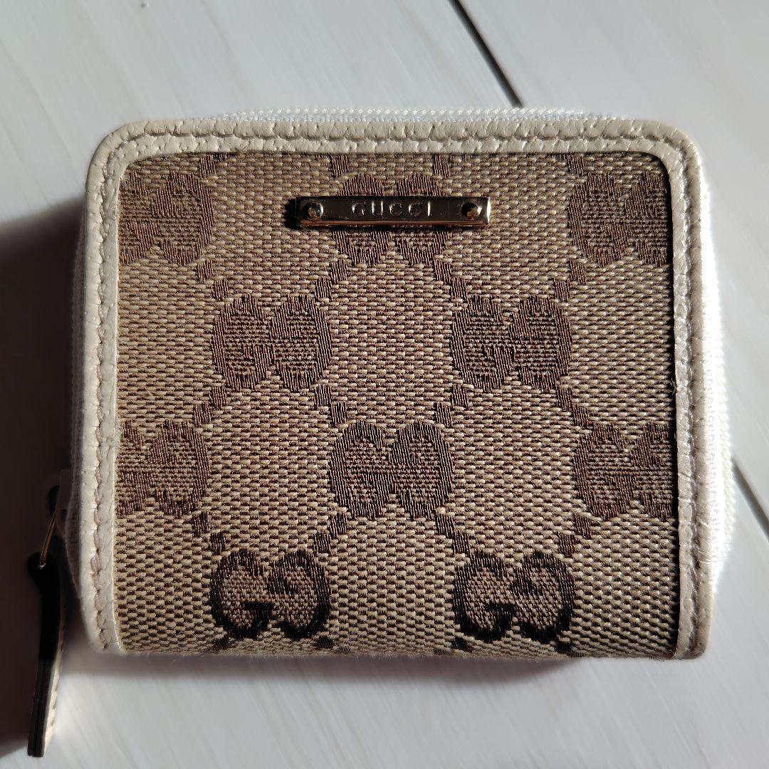 GUCCI ケース ベージュ キャンバス