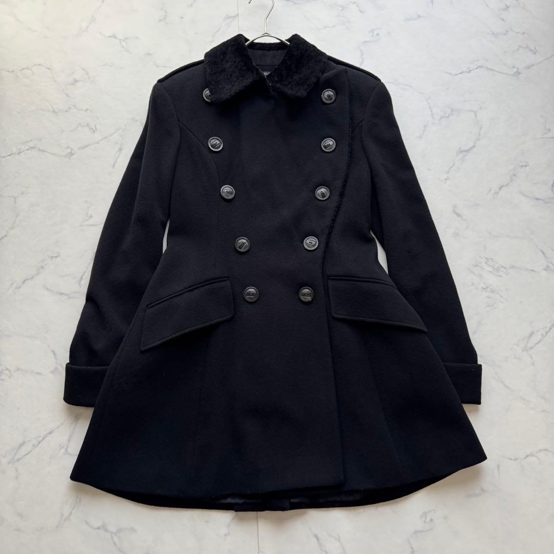 ポロラルフローレン カシミヤ混 ロングコート ナポレオンコート 2way ダブル