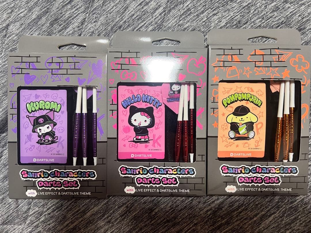 サンリオ　ダーツセット ダーツライブカード ハローキティ　クロミ　ポムポムプリン