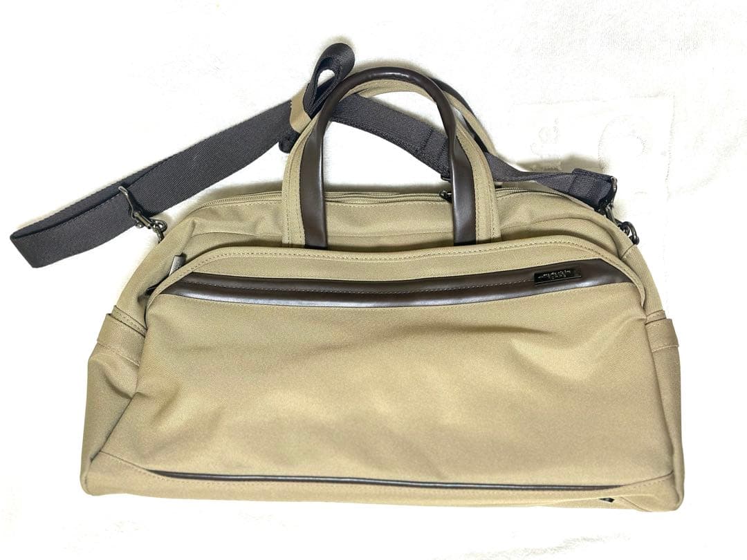 MARIE CLAIRE ベージュ ナイロン ボストンバッグ