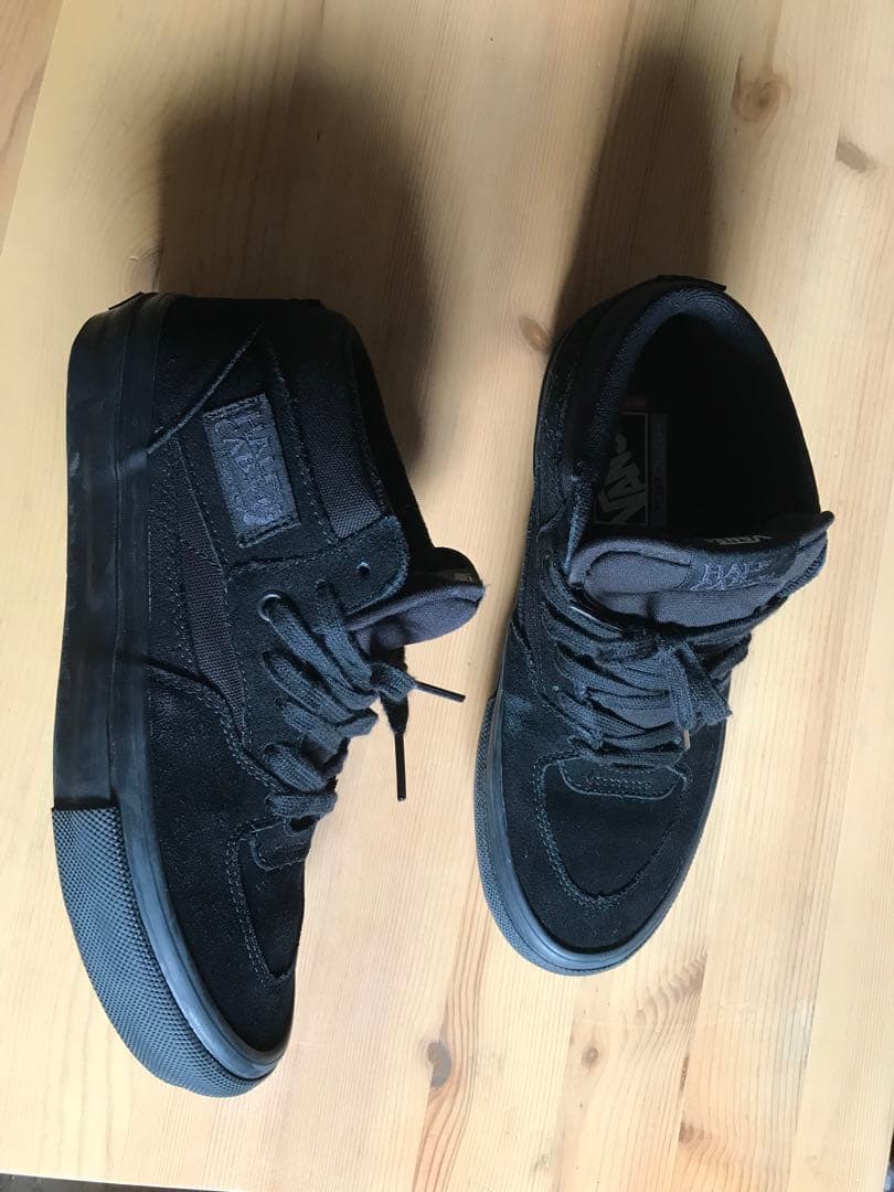 美品　vans skate halfcab スケートモデルBlack 25.0