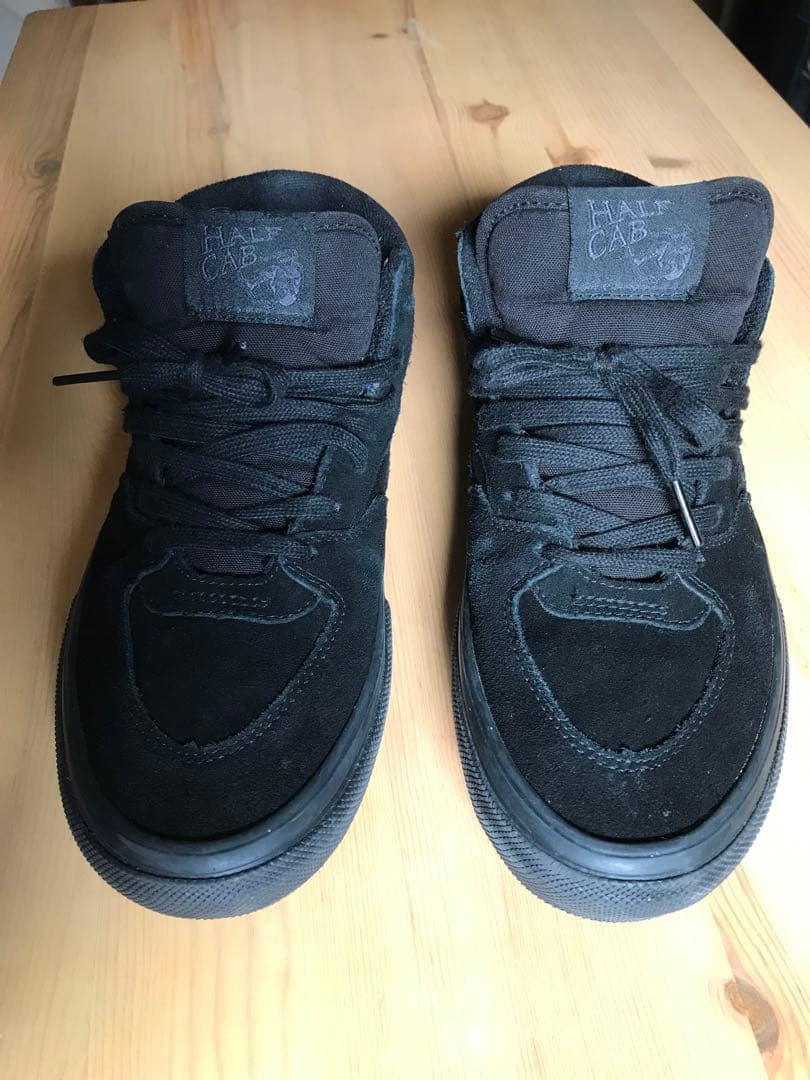 美品　vans skate halfcab スケートモデルBlack 25.0