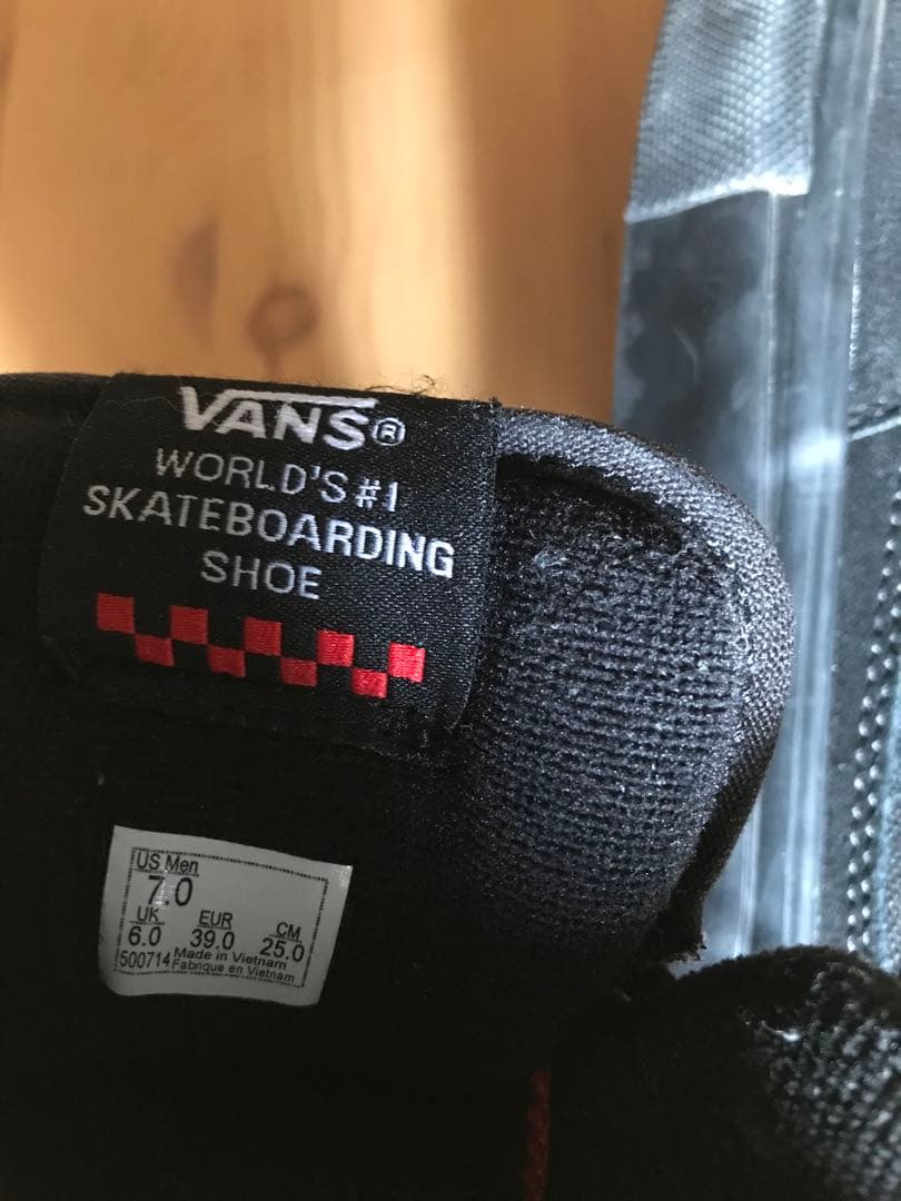 美品　vans skate halfcab スケートモデルBlack 25.0