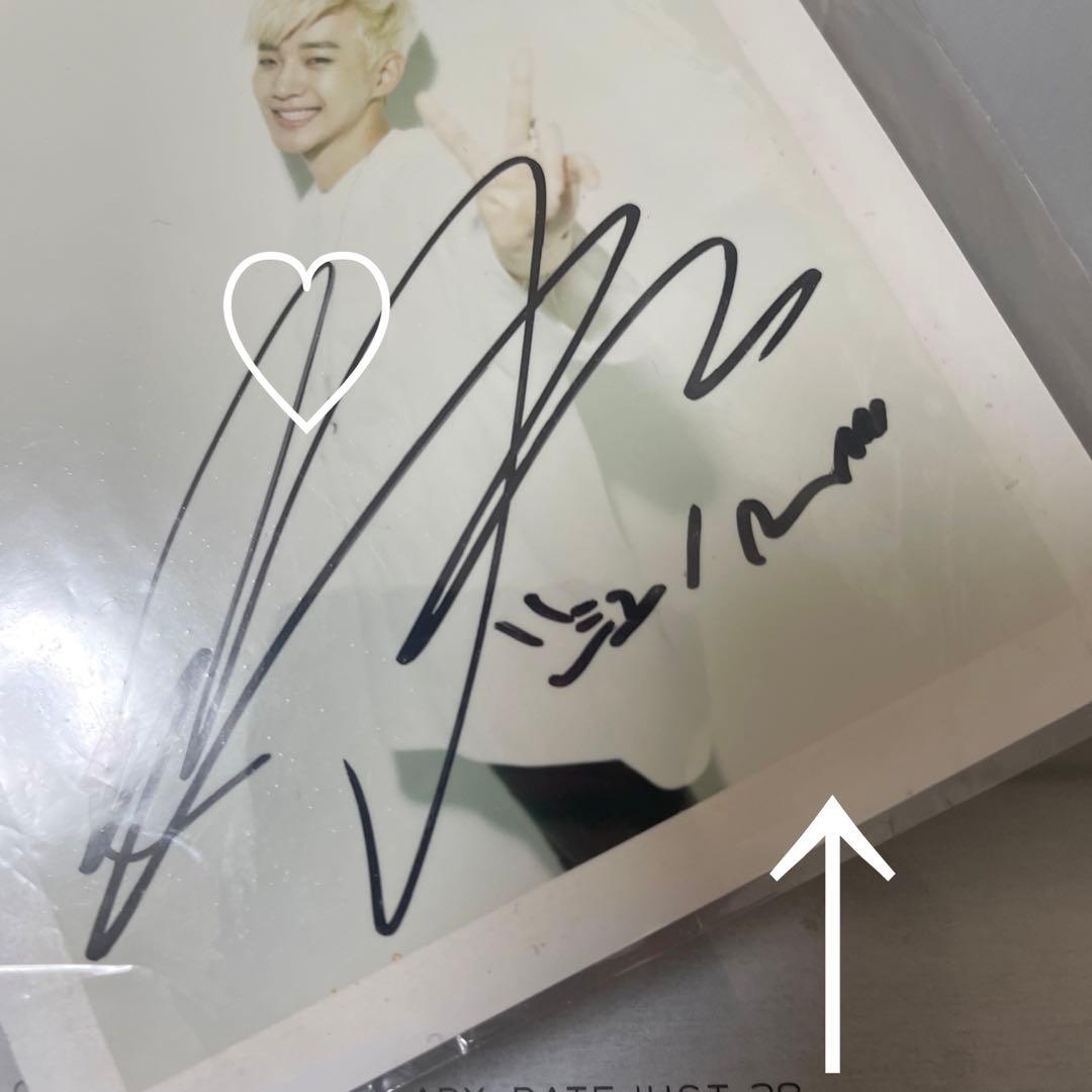 2PM ジュノ　サイン　ポラ　金髪　直筆