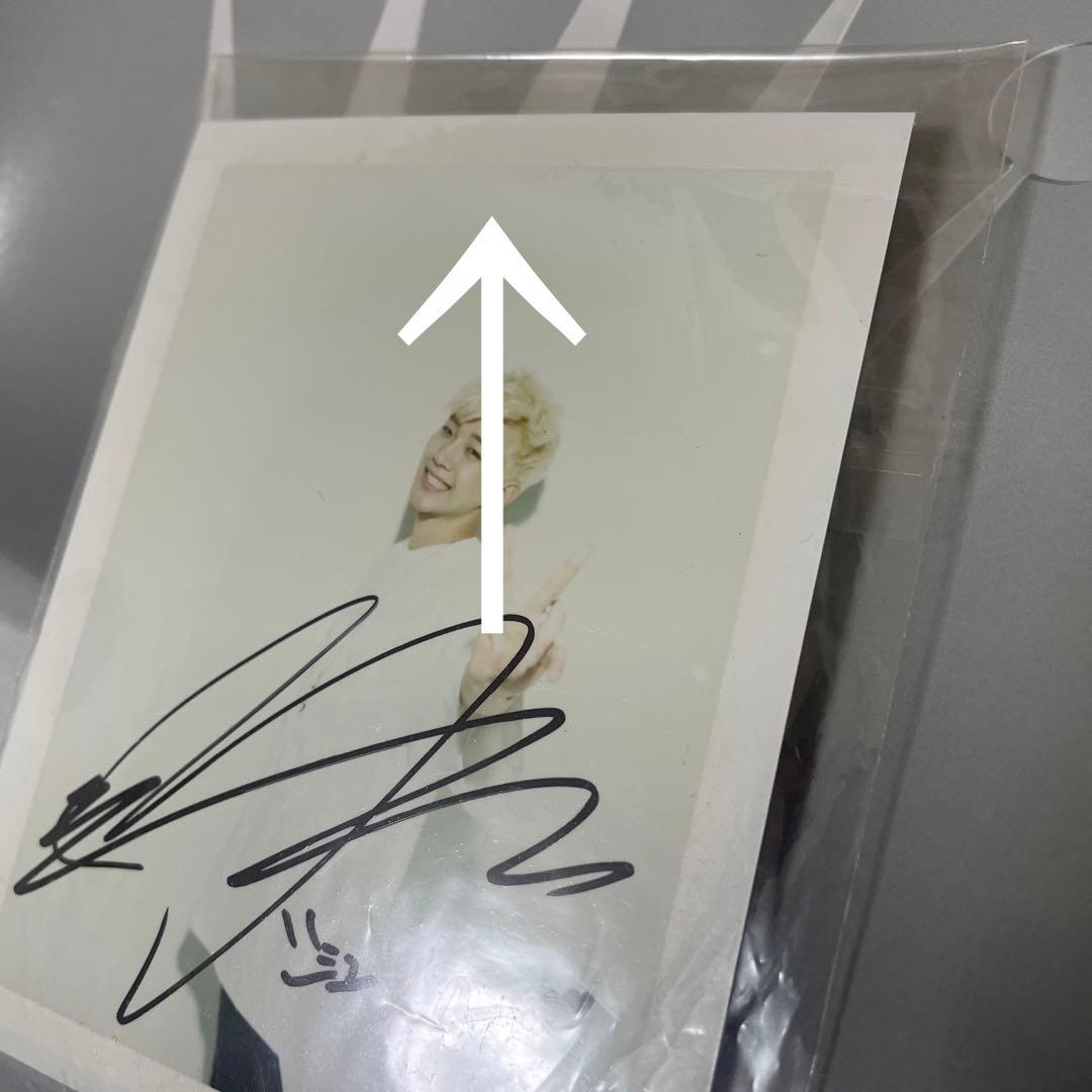 2PM ジュノ　サイン　ポラ　金髪　直筆