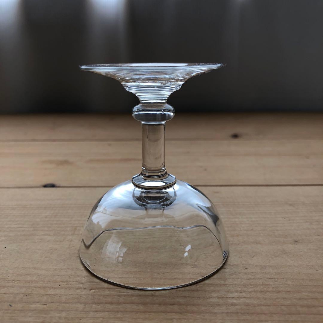 古いシャンパンクープ　２脚　食前酒・食後酒グラス　リキュールグラス　no.123