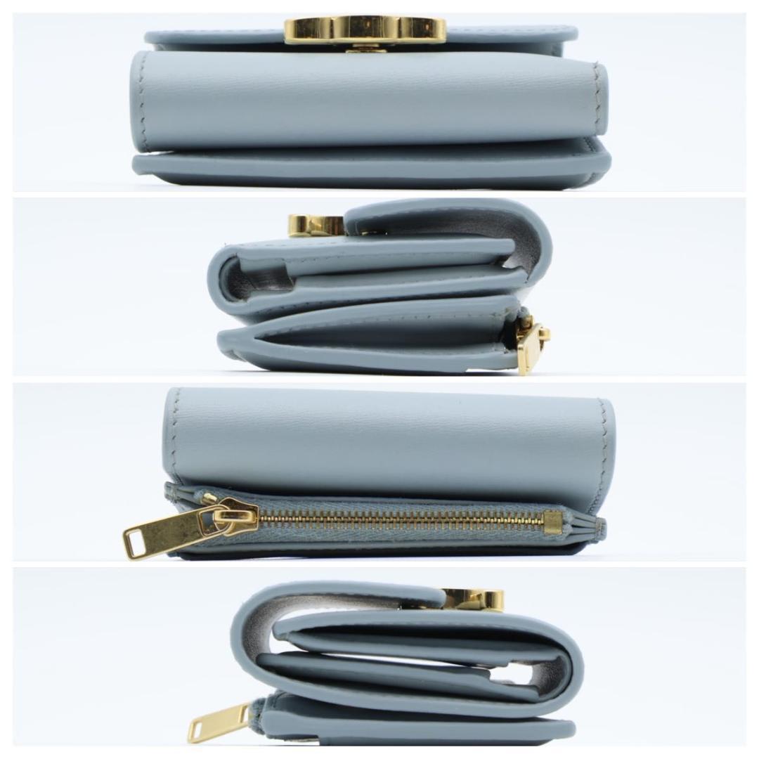 【超極美品】CELINE スモールフラップウォレット　トリオンフ　三つ折り財布