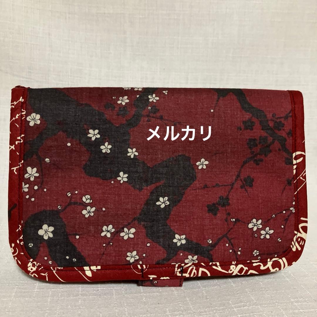 ガシャ髑髏　ハンドメイド　がま口バッグ　お薬手帳ケース　浮き足がま口長財布