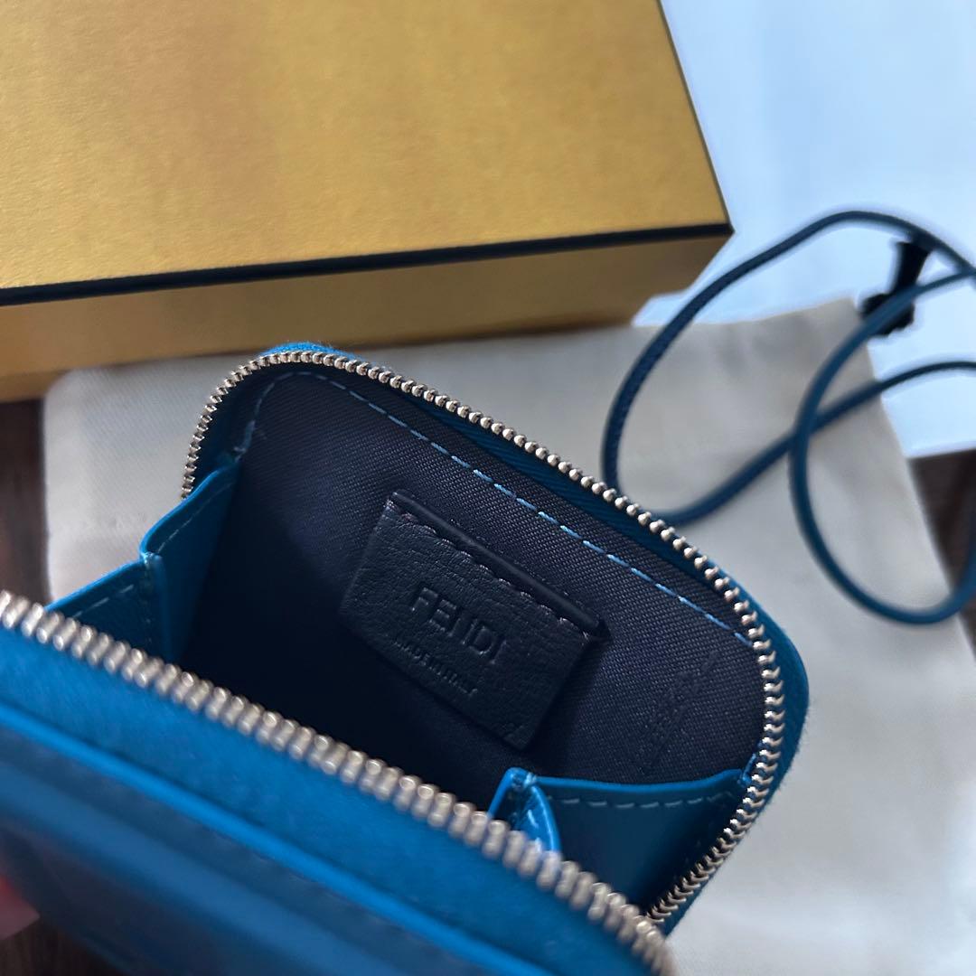 FENDI フェンディ FFキューブ ケース レザー ウォレット　財布