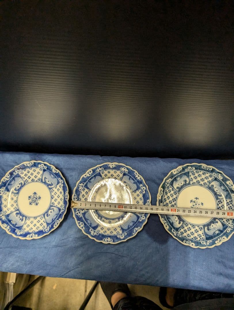 古伊万里染付き江戸中期蝙蝠