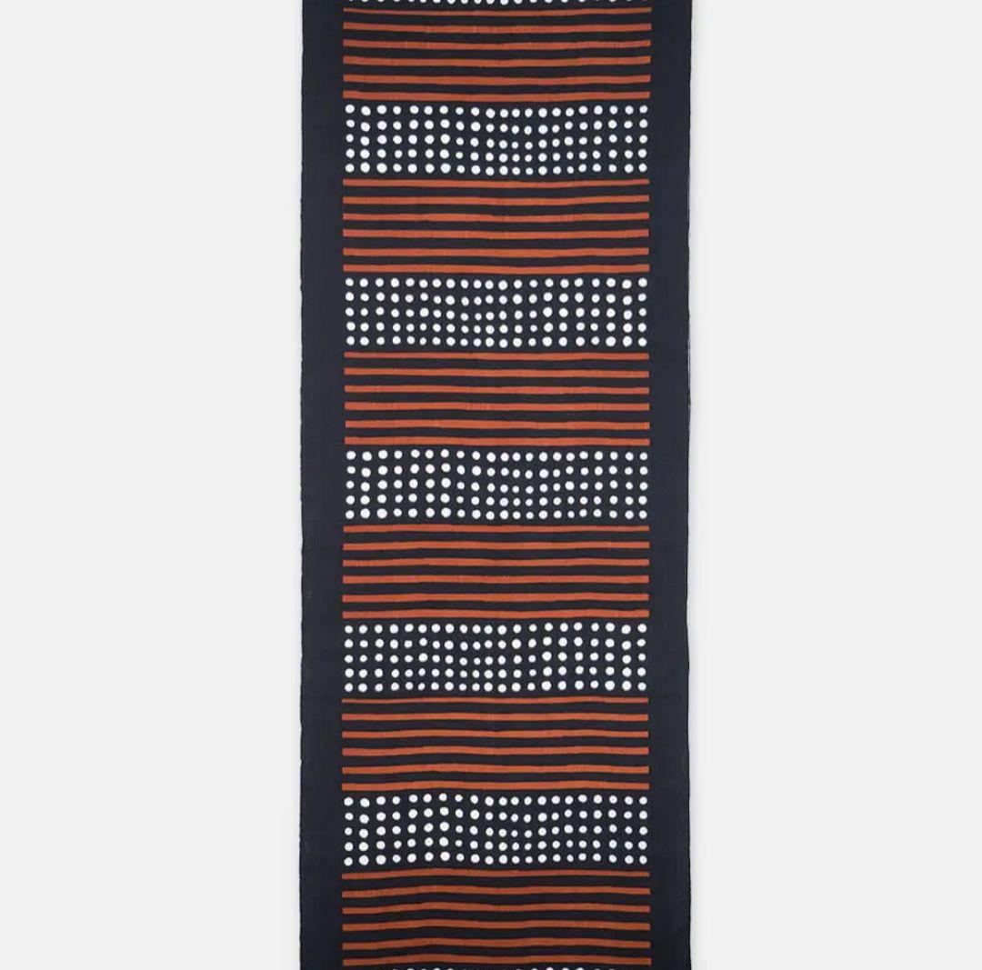 柚木沙弥郎 小巾布 「そろばん」 シルクスクリーン（手捺染）タペストリー　民藝