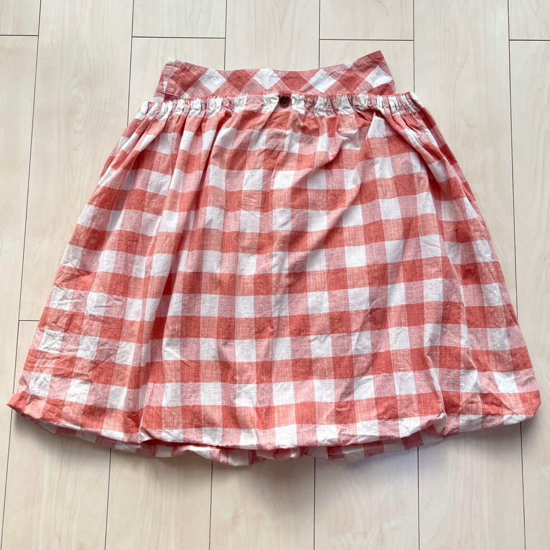 ヴィヴィアンウエストウッドレッドレーベル ギンガムチェック バルーンスカート