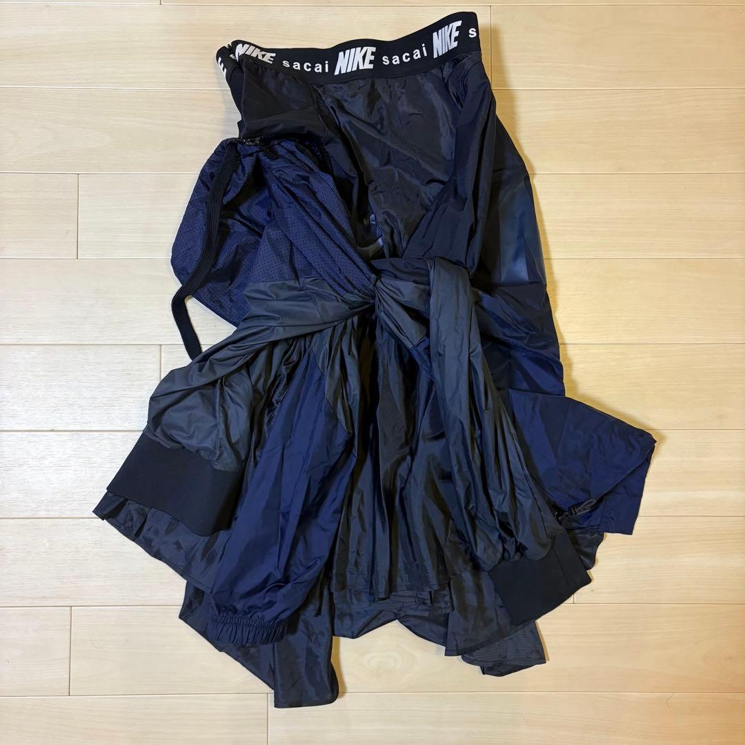 希少 NIKE × sacai 再構築ナイロンスカート CD6299 S