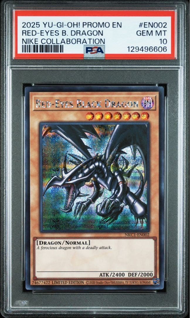 PSA 10 NIKE YuGiOh! 遊戯王 レッドアイズブラックドラゴン