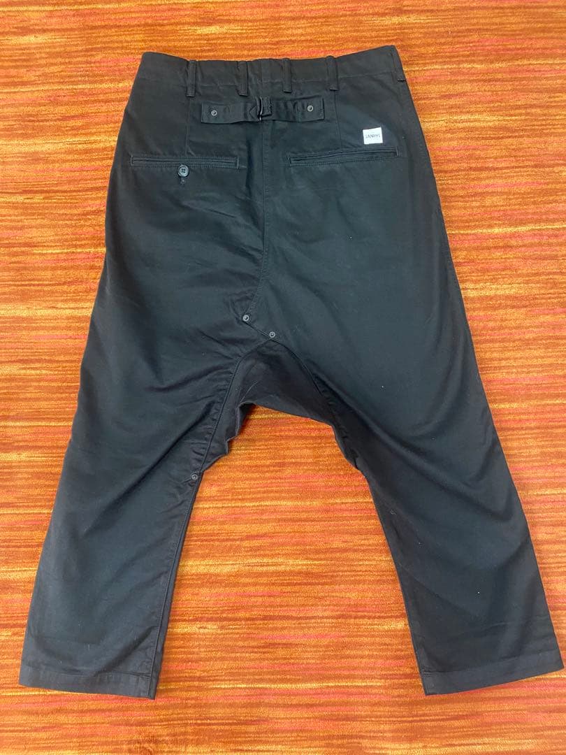 FUMITO GANRYU ガンリュウ サルエル パンツ M ブラック 黒