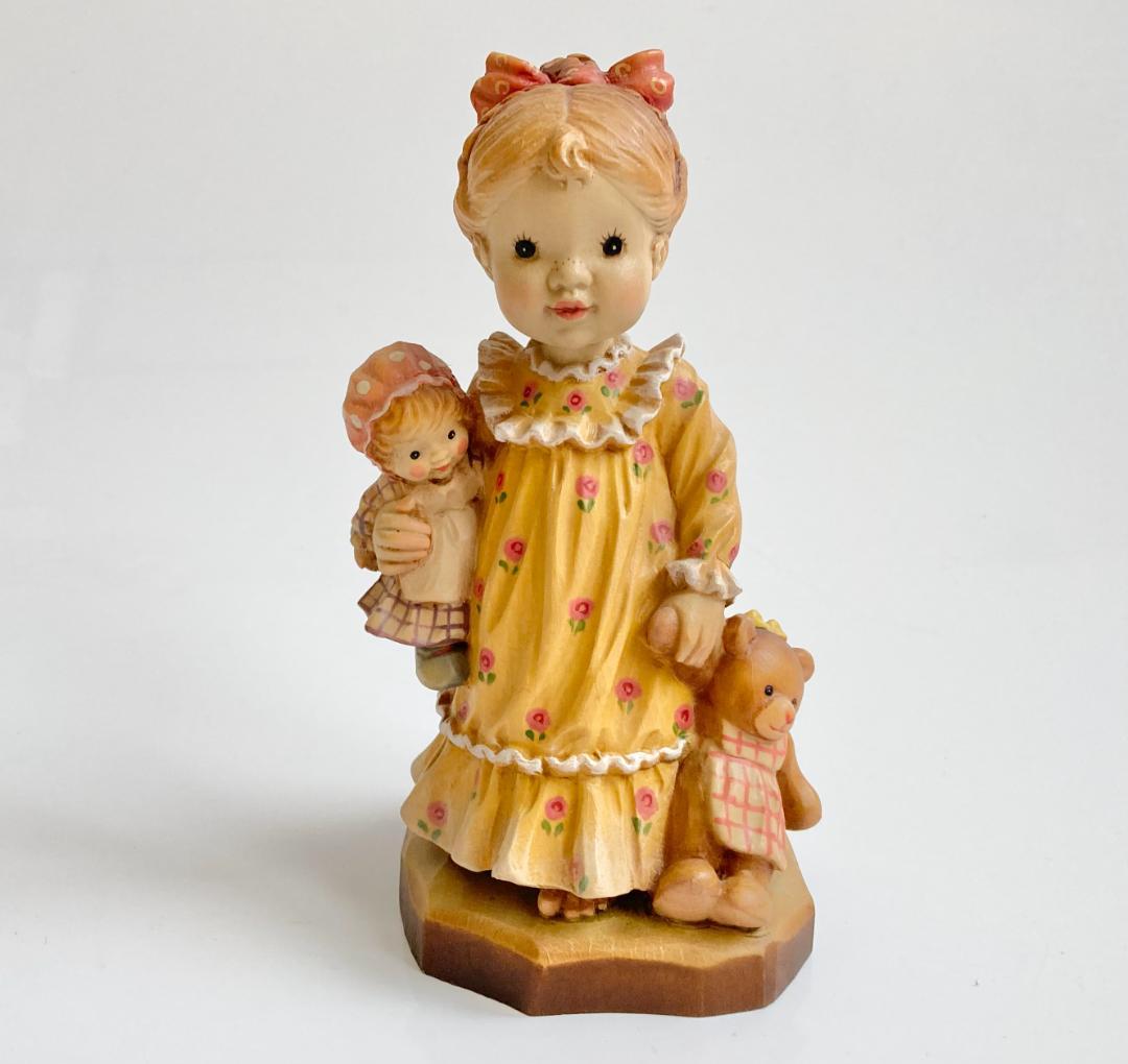 ANRI アンリ Nightie Night 木彫り人形 サラ・ケイ 17cm