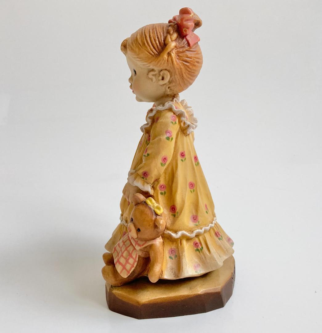 ANRI アンリ Nightie Night 木彫り人形 サラ・ケイ 17cm