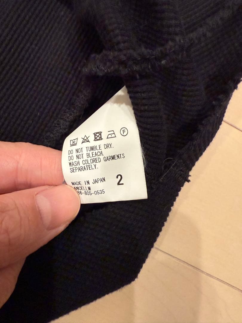 ANCELLM /アンセルム|DAMAGE WAFFLE TANK TOP