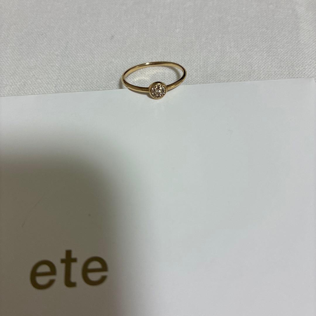 ete エテ 10YG ブリリアント ダイヤモンド リング