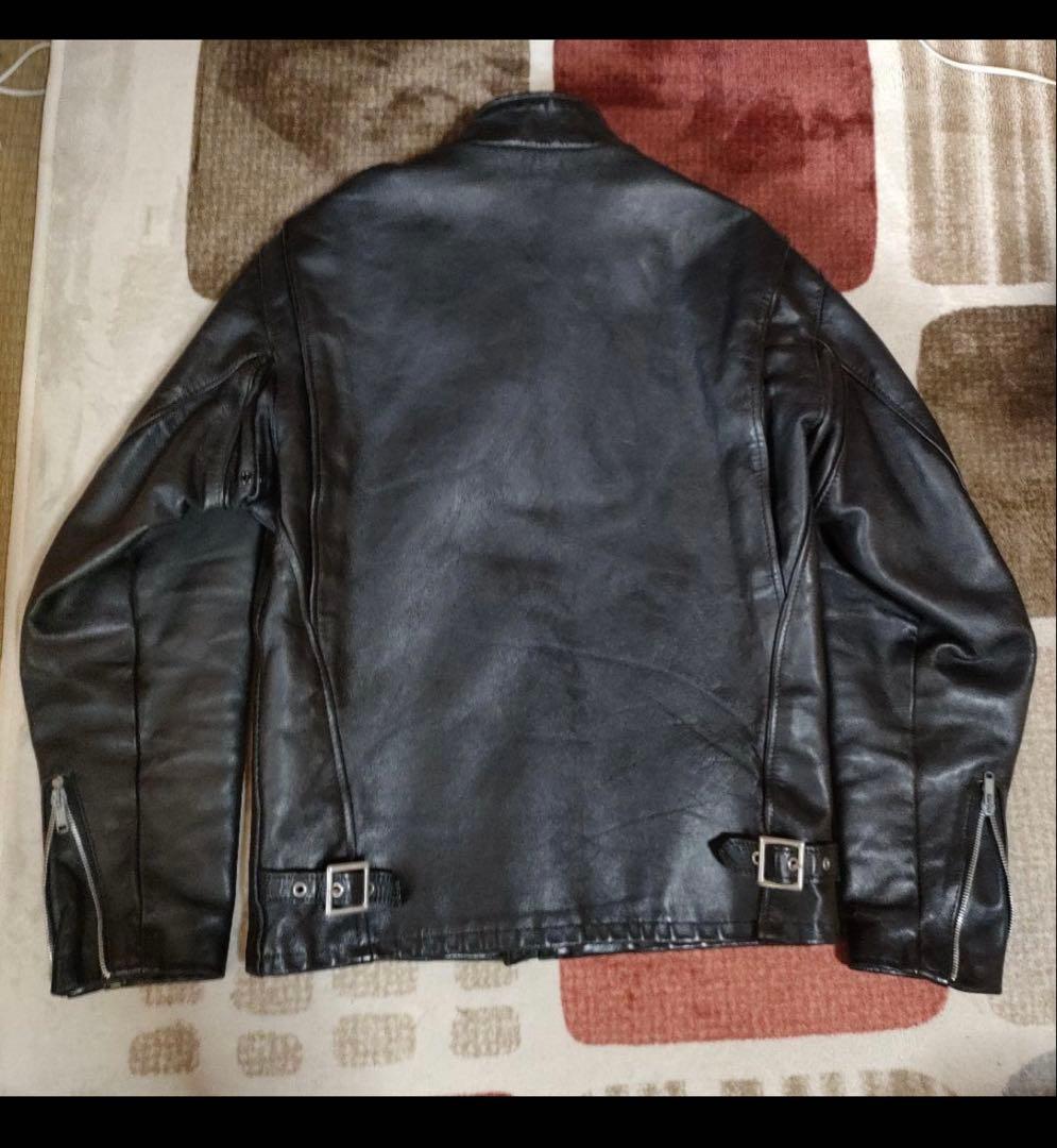 で*ン様 USA製　Schott　立ち襟シングルライダースジャケット　641