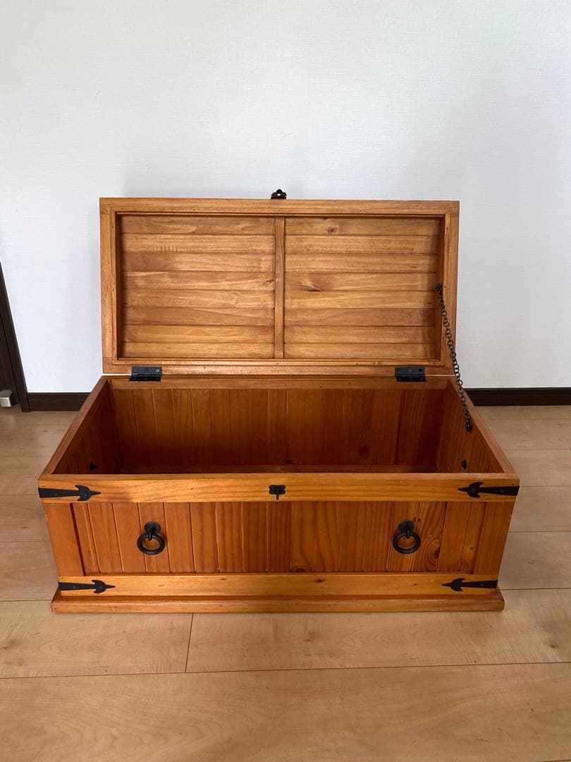 宝箱　大きいサイズ　アンティーク　木箱　海賊