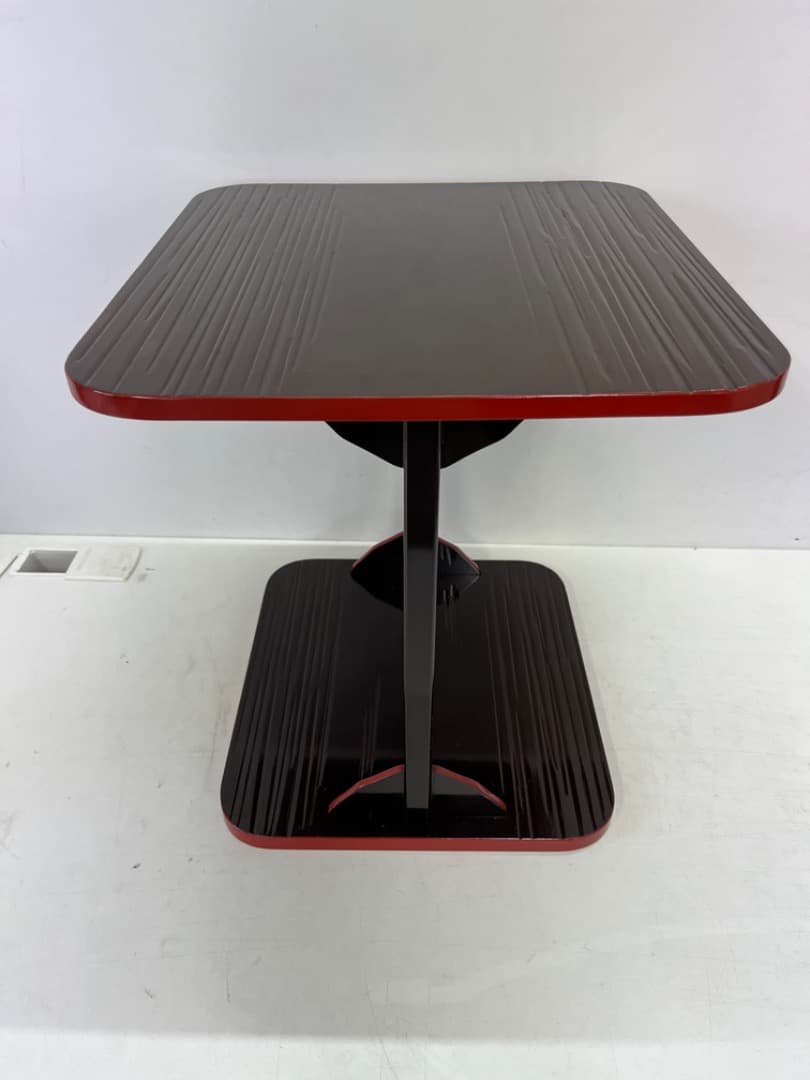 川瀬表完作　小四方棚　木地溜　爪紅　表千家　裏千家　即中斎好　茶道具　f800