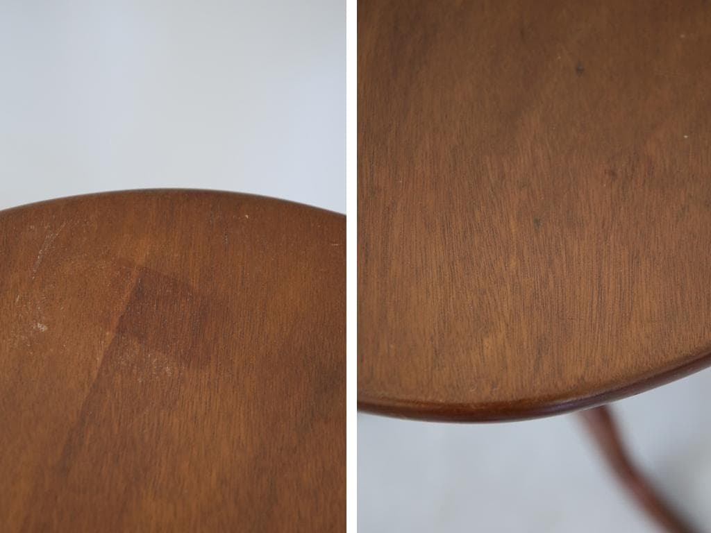 英国アンティーク木製サイドテーブルj/オケージョナル/作業机/飾り棚(89-53