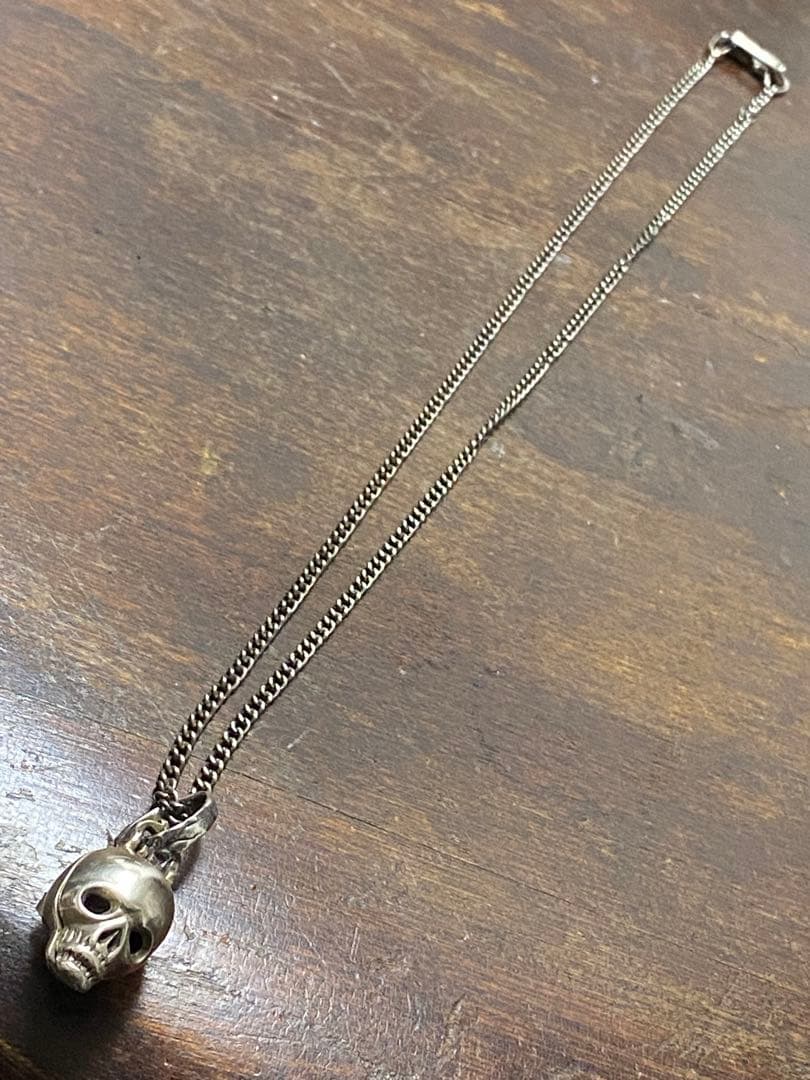 40s'50s'ビンテージスカルシルバーロケットペンダント古着バイカー珍品レア