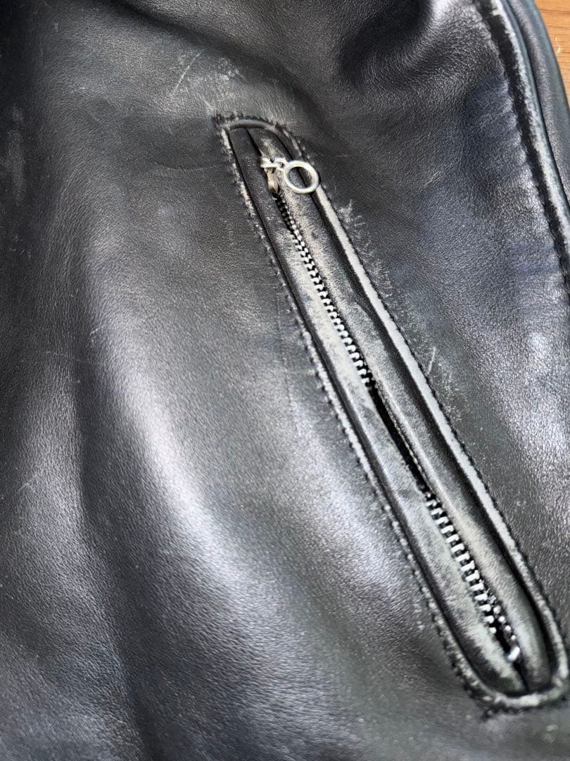 激味 SCHOTT 641 シングルライダース ボアライナー 38 USA