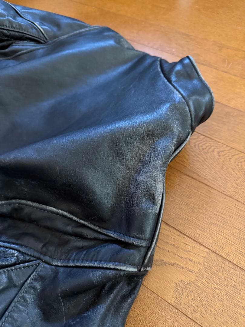 激味 SCHOTT 641 シングルライダース ボアライナー 38 USA