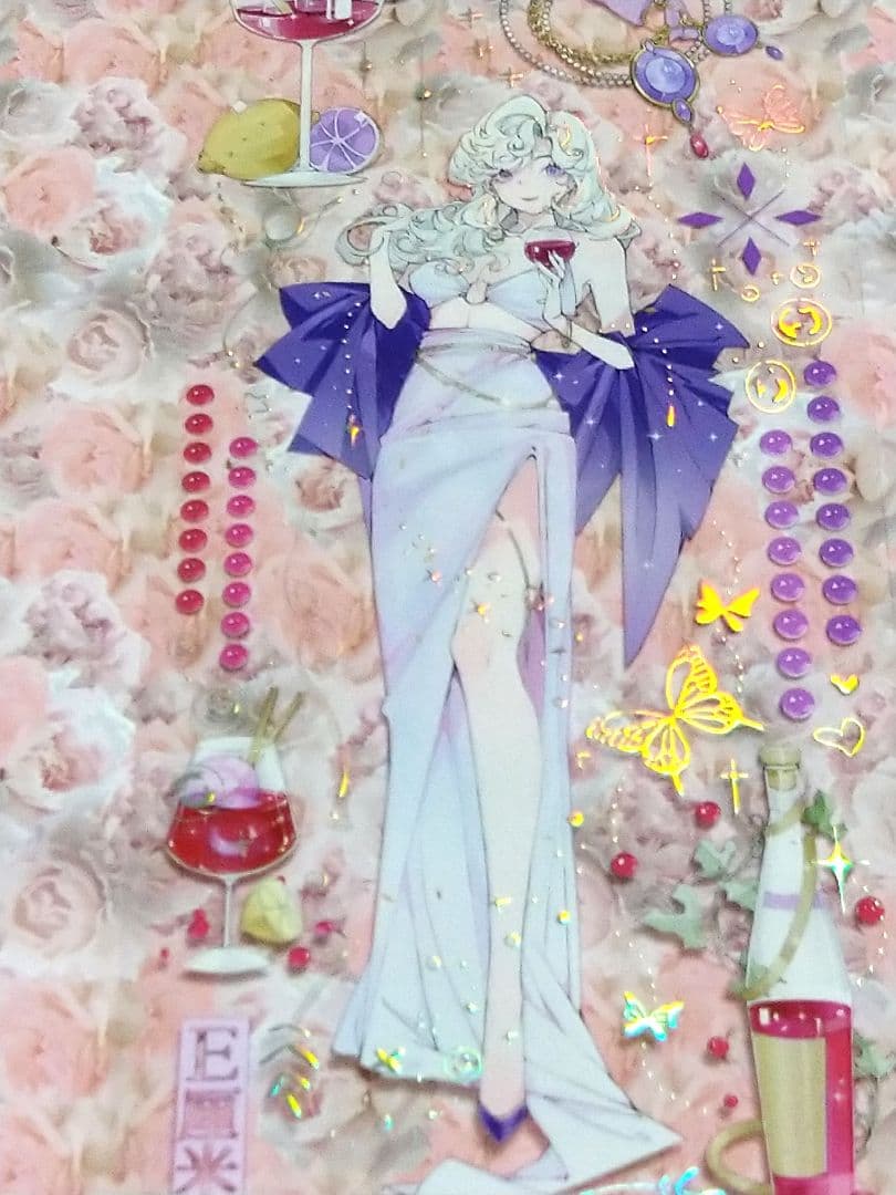 ✩のこり１✩J372＃微醺遐想(镭射银)E厘米切り売り海外人物マステ女の子