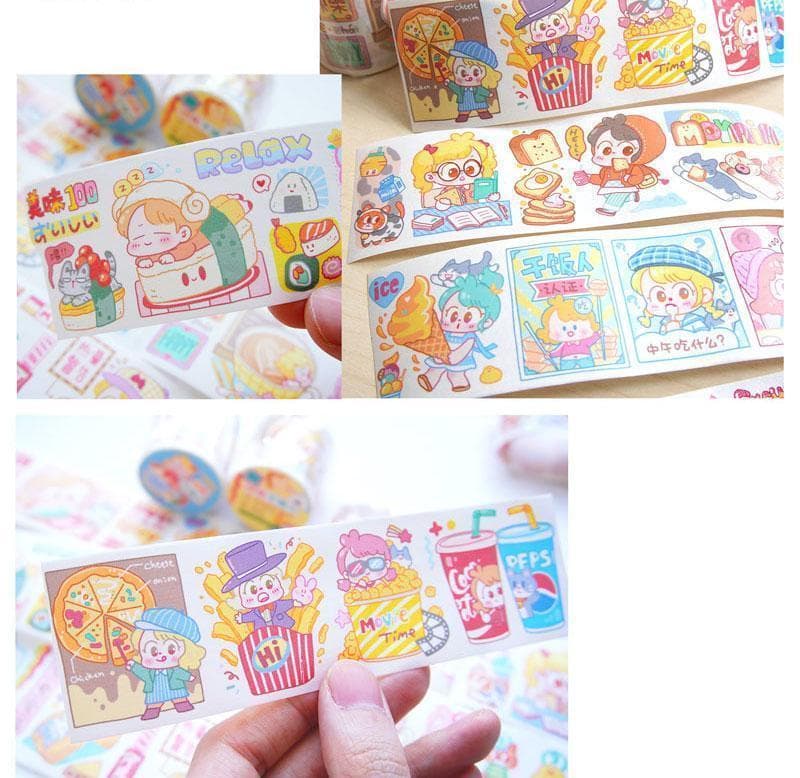 【4巻セット】小麦咖啡 Maicoffee 麦麦 海外マステ 人物マステ 少女