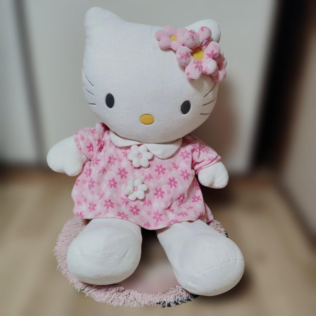 hello Kitty 150 CM ハローキティ ぬいぐるみ 大きめ 花柄