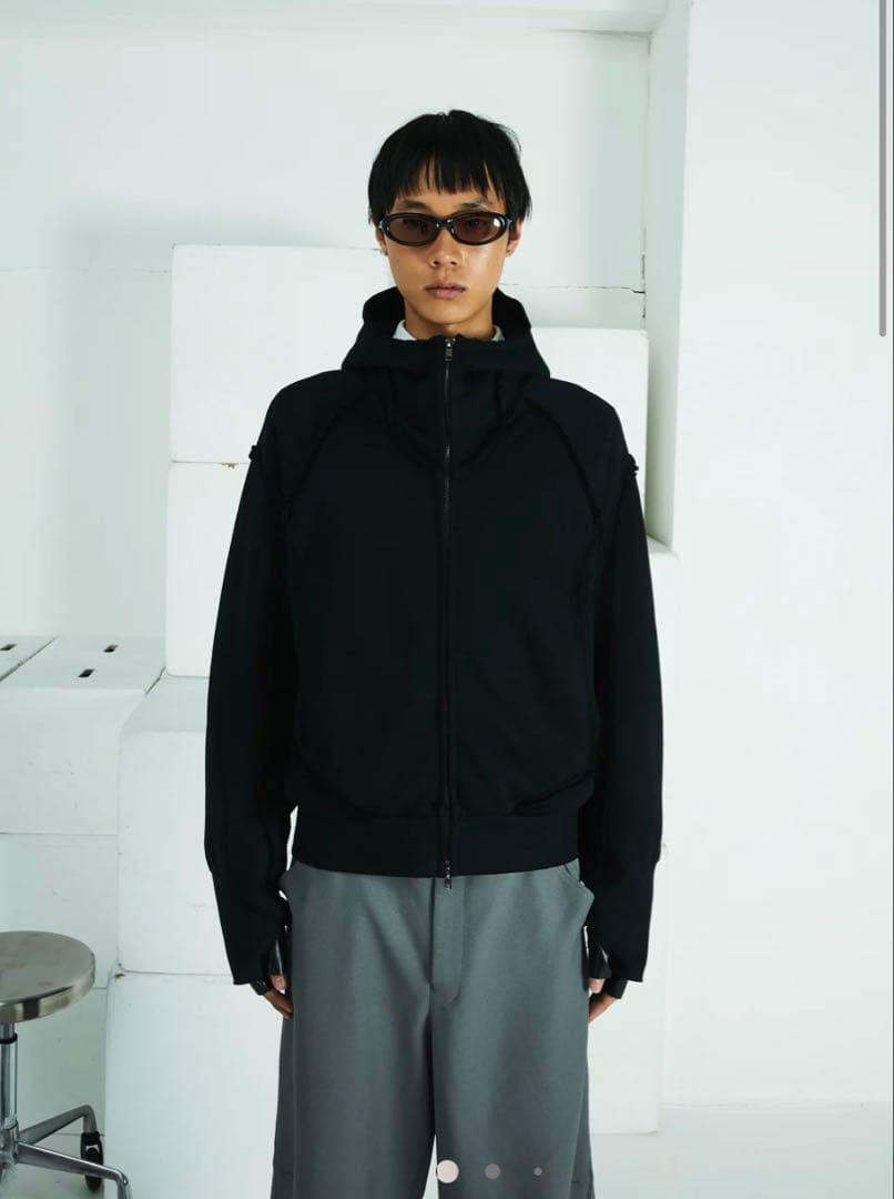 Sサイズ　STRONG 005 BROKEN HOODIE (BLACK)