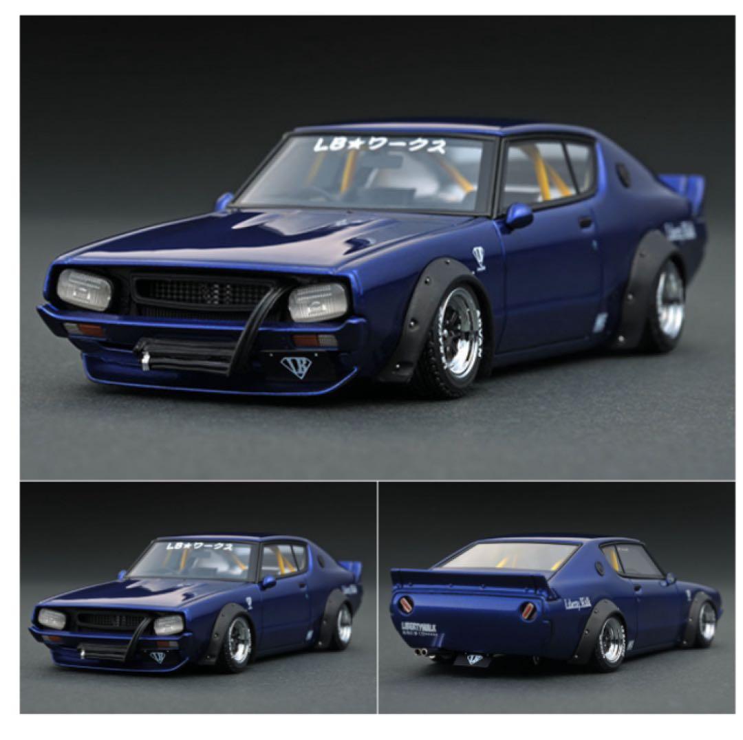 イグニッションモデル　1/43 LBWK ケンメリ ブルーメタリック