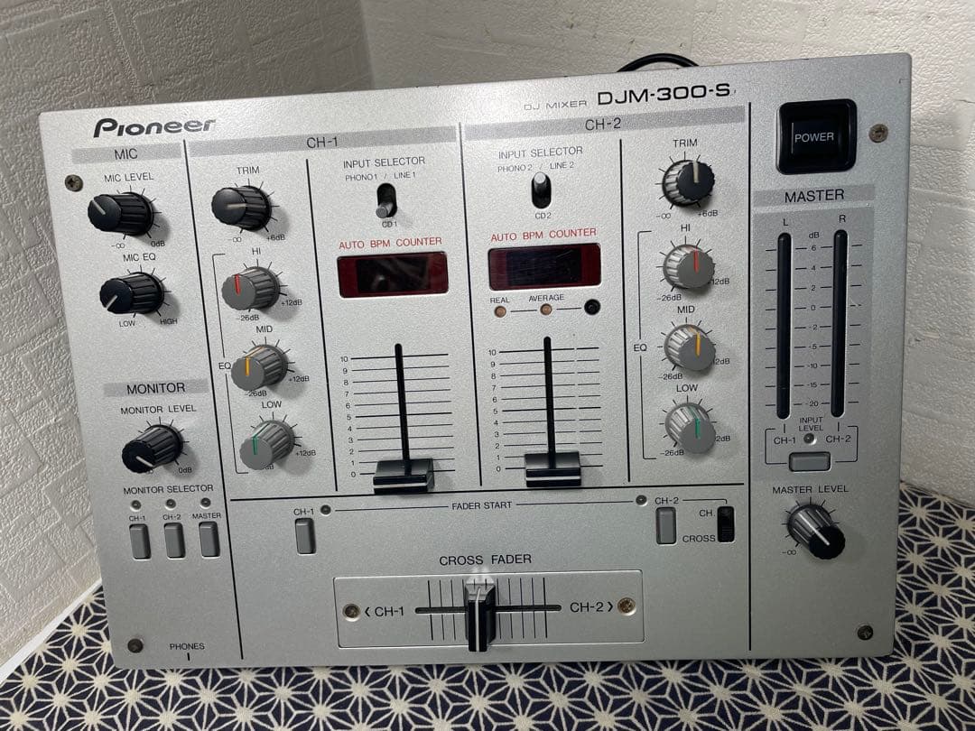 pioneer dj パイオニア　DJM-300 シルバー　フェーダーメンテ