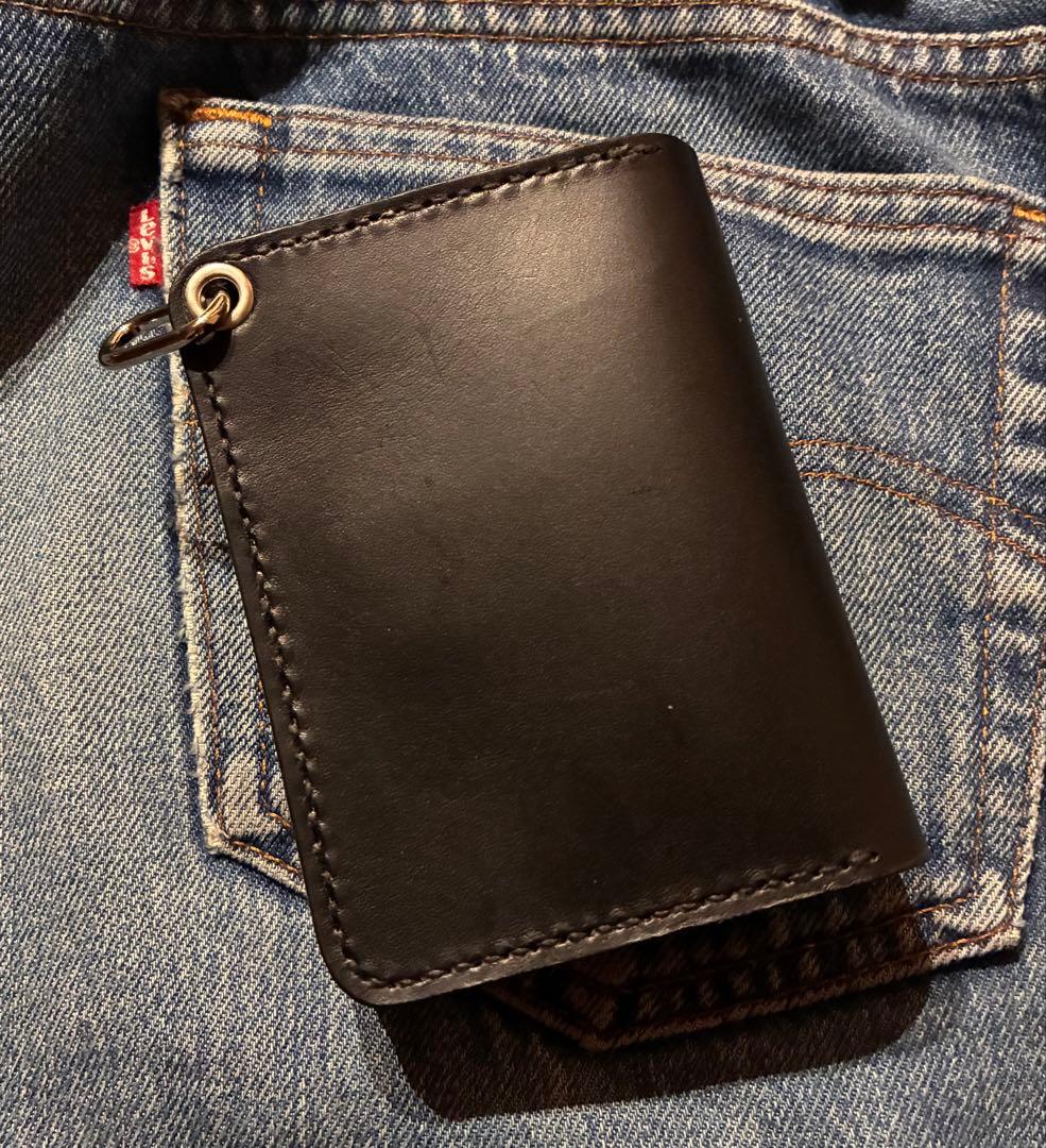 トラッカーウォレット　ショートサイズ　シルバー925アポロコンチョ　ブルガロ