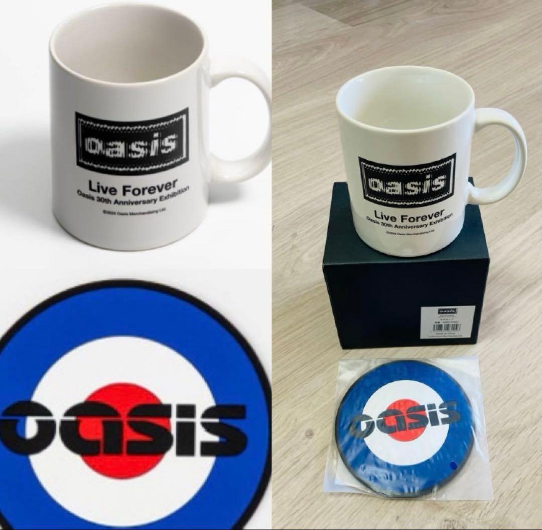 オアシス マグカップ コースター oasis 30周年 特別展 グッズ