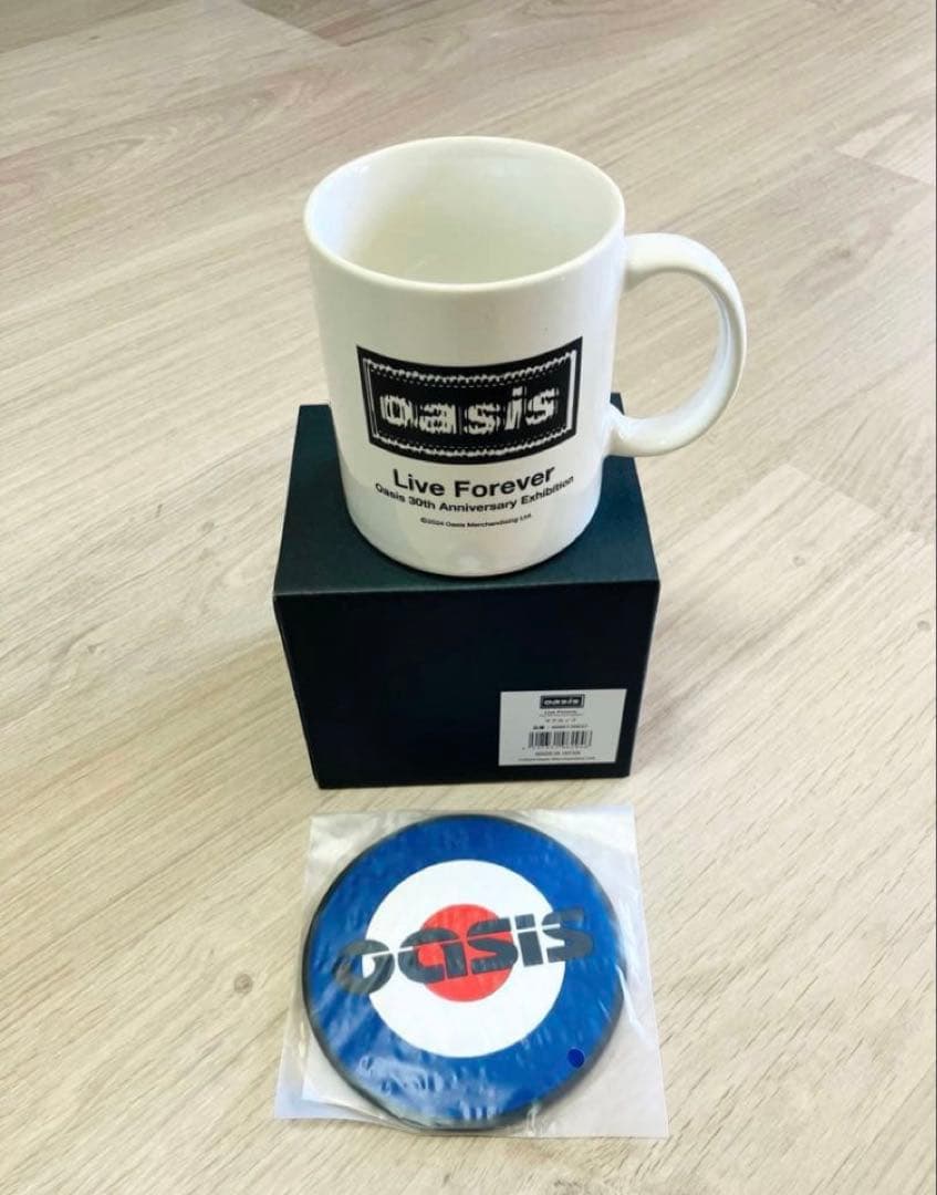 オアシス マグカップ コースター oasis 30周年 特別展 グッズ